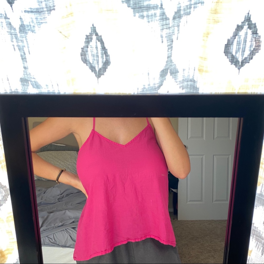 Hot pink tank top